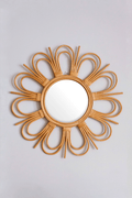 Bong Sunburst Natural Rattan Mirror - Evoriah