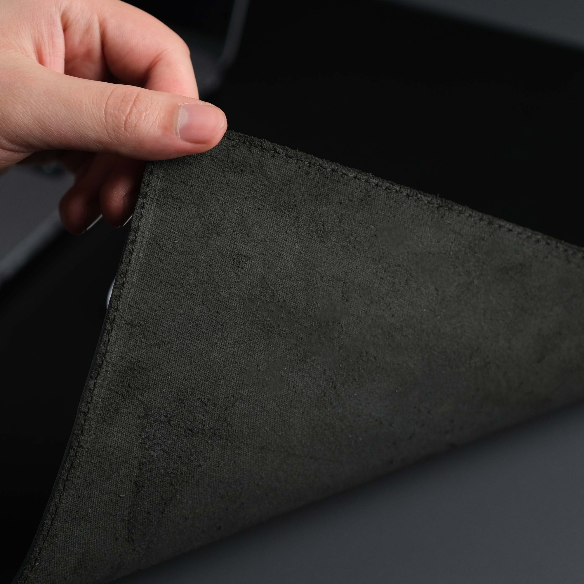 Jersey Black Leather Desk Pad for Office and Home - Evoriah