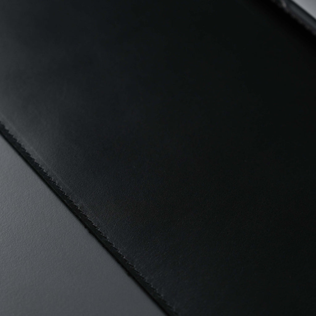 Jersey Black Leather Desk Pad for Office and Home - Evoriah